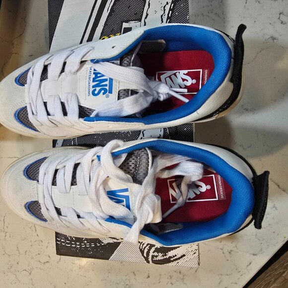 Vans Skate Mixxa Men’s White Low Top Chunky Suede Skate Shoes Size 10 NEW - Picture 7 of 14